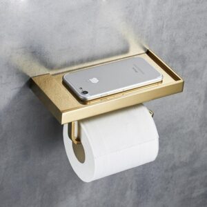 Copper Wall Paper Rack - Towel & Roll Storage Holder