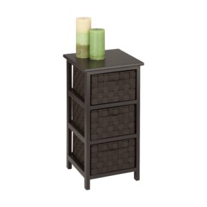 Small 3-Drawer Storage Chest - Espresso