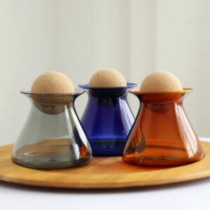 Halo Glass Storage Jar - Colorful Countertop Canister