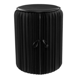 Foldable Paper Stool for Compact Seating - Black