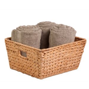 Natural Decorative Water Hyacinth Square Basket